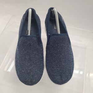 Skechers Go Walk Shoes Sz 9.5 Blue Slip On Air Cooled Goga Mat Comfort SN13488W